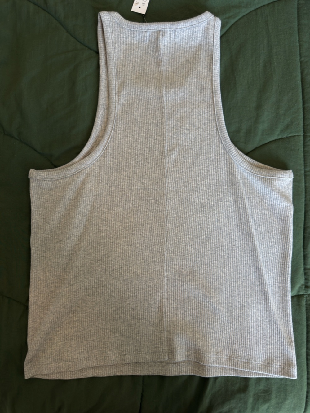 J. Crew Heather Gray Ribbed Tank - Picture 3 of 3